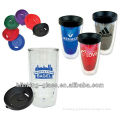 double wall insulated plastic cups with straws